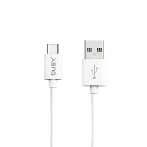 Busy® Type-C USB PVC Cable 1m Charging 2A SYNC Speed to 480Mbps- 50696