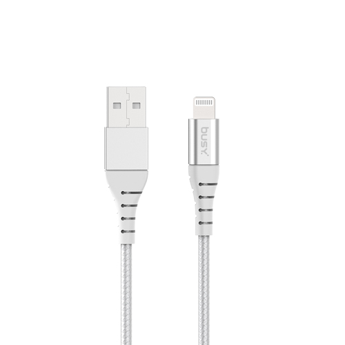 Busy® MFI Certified Lightning USB Braided Cable 1,8m (Charging rate 2.4A)- 50693
