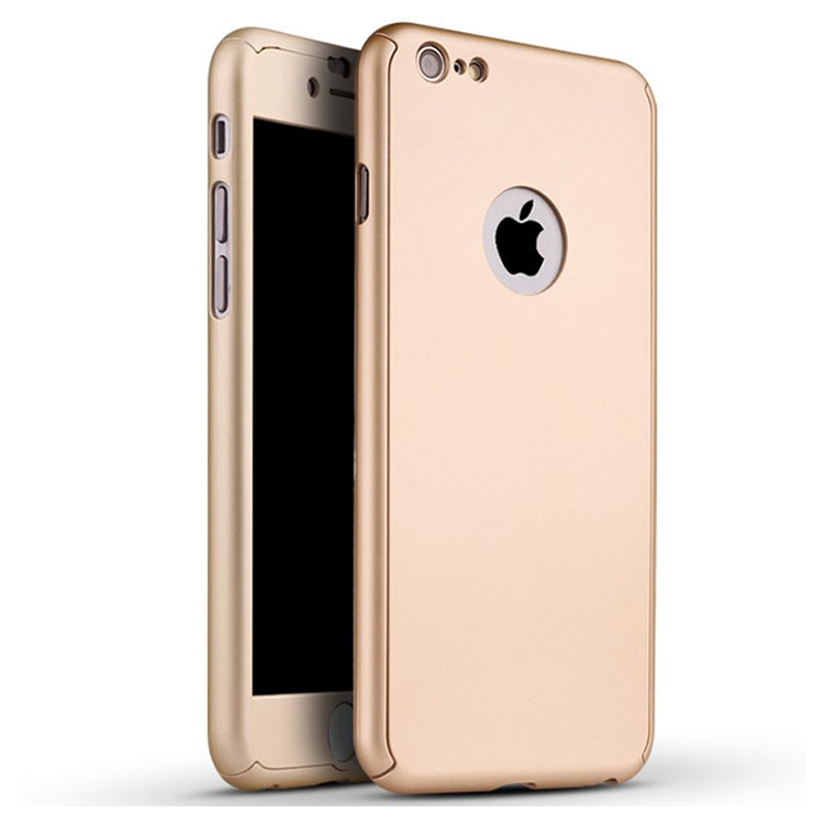 iPhone 6/6s Plus 360° Protection PC Case - Gold