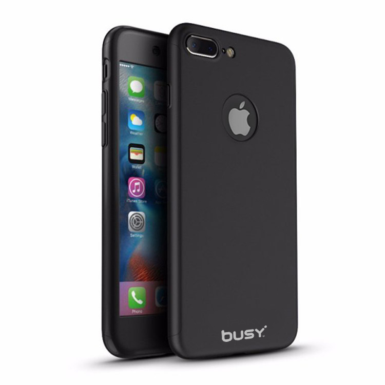 iPhone 7 Plus 360° Protection PC Case - Black