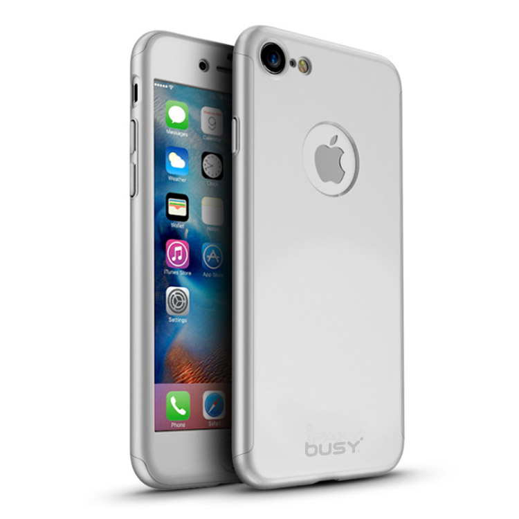 iPhone 7 360° Protection PC Case - Silver