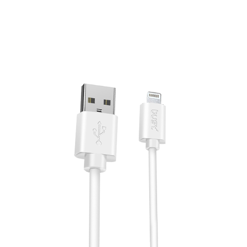 Busy® Non-MFI Lightning USB PVC Cable 1,2m - 2.0A/M- 50697