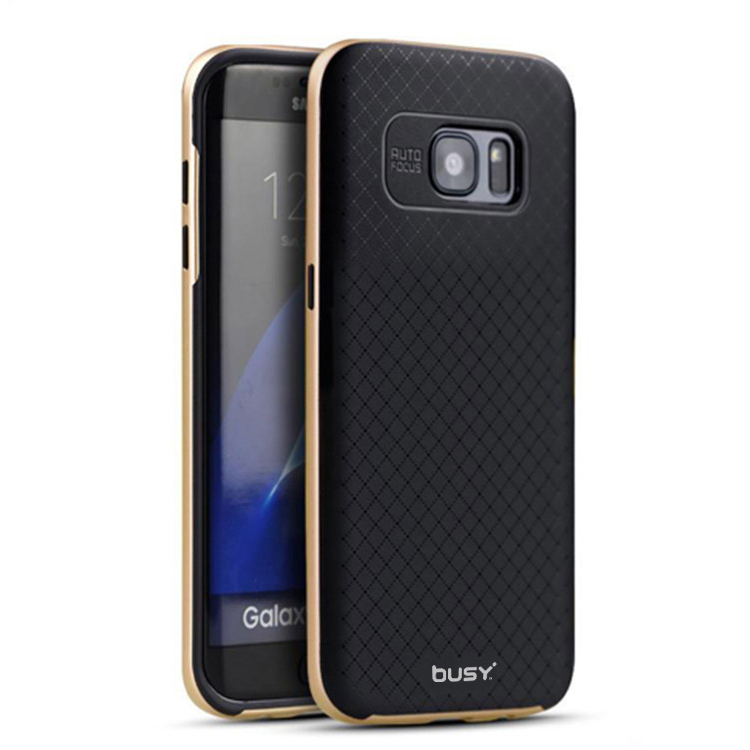 Samsung Galaxy S7 Edge Bumblebee PC Frame with TPU Case Series - Gold