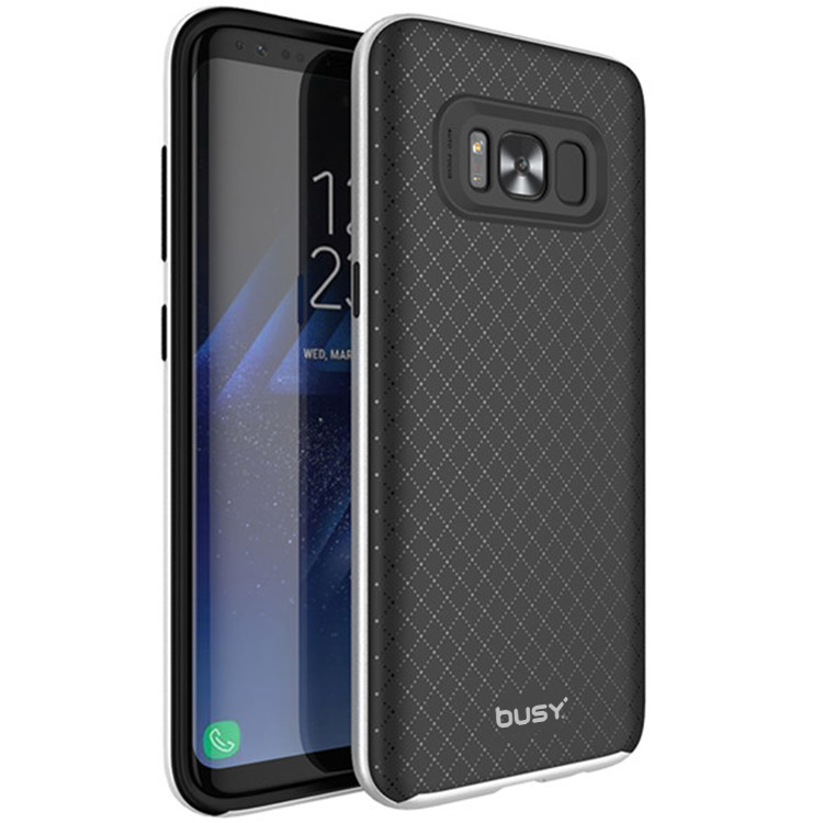 Samsung Galaxy S8 Plus Bumblebee PC Frame with TPU Case Series -Silver