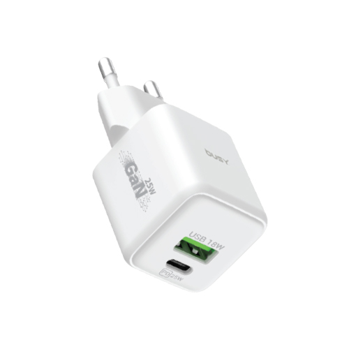 GAN Dual Wall Charger 25W PD Type-C and USB