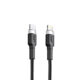 Busy® Type-C to Lightning Braided cable 27W 1m. silver - 50775