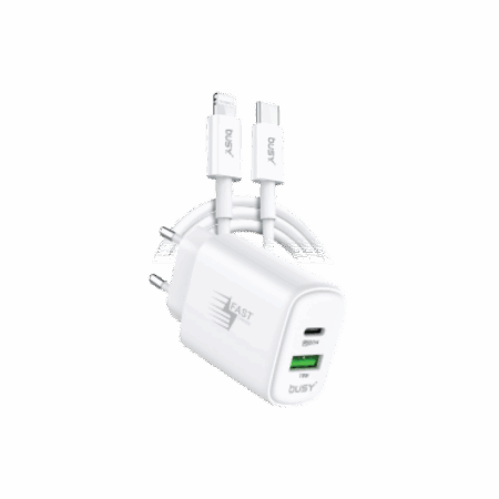PD Wall Charger Set with Type-C to Lightning cable