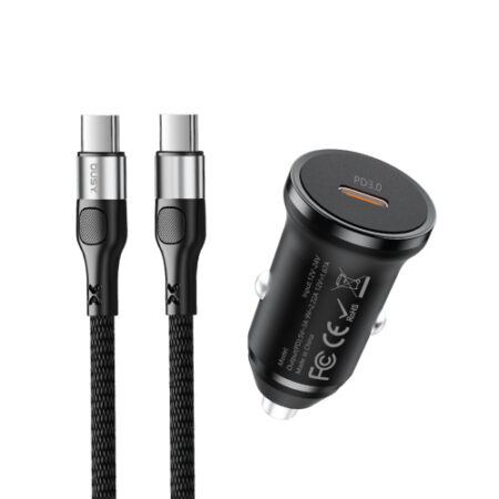 Busy® 2 in1 car charher with cable C to C - 51076