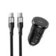 Busy® 2 in1 car charher with cable C to C - 51076