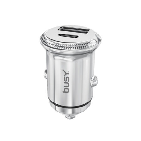 Busy® Mini car charger zink aluminium - 51074